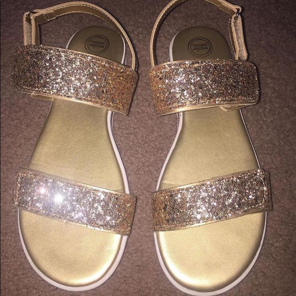 Wonder Nation Glitter Sandals
